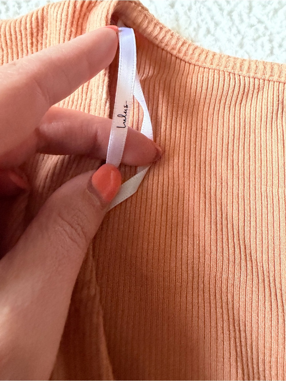 Lulu's Rust Tie-Front Ruffle Crop Top - Picture 2 of 4